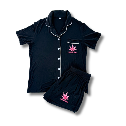 High and Unbothered Sleep PJ Set