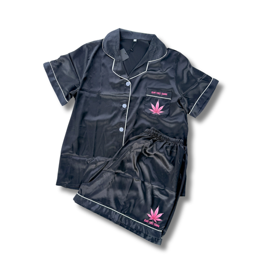 Lit Lounge Silk Pajama Set - Shorts