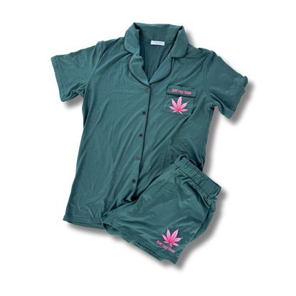 High and Unbothered Sleep PJ Set