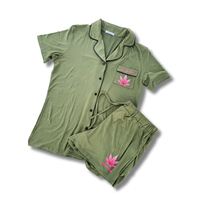 High and Unbothered Sleep PJ Set