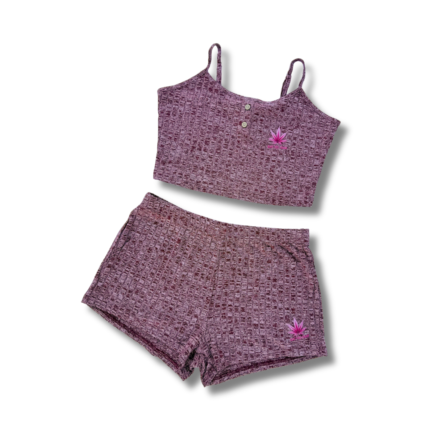 Wake & Lounge Waffle Knit Set