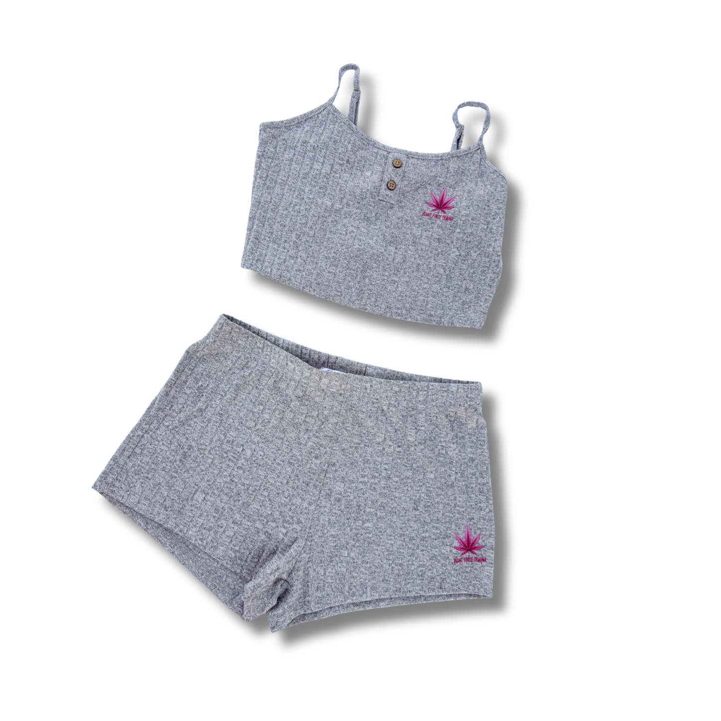 Wake & Lounge Waffle Knit Set