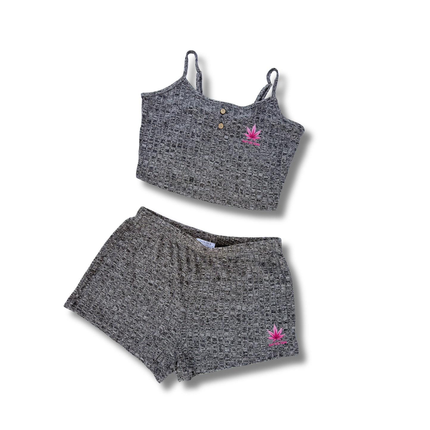 Wake & Lounge Waffle Knit Set