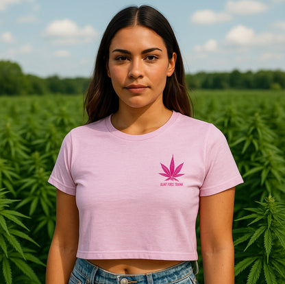 Canna-Queen Crop Tee
